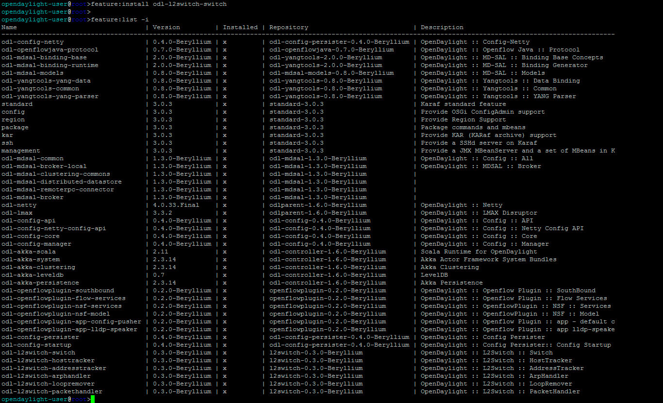 Opendaylight Installing Beryllium